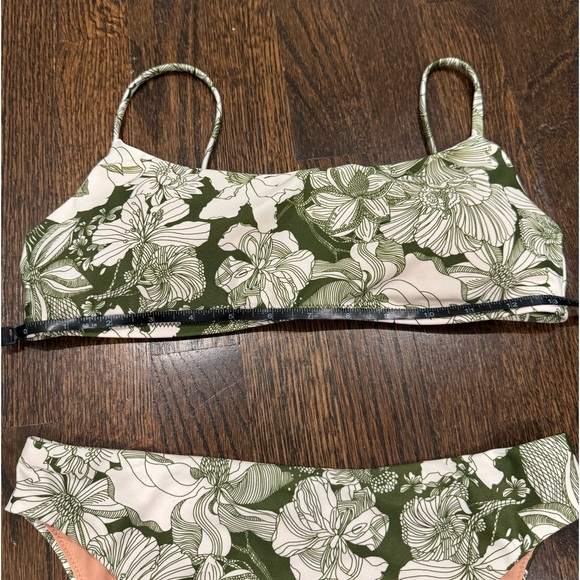 J. Crew Liberty green floral two piece cheeky bikini  NWOT size small medium - Picture 8 of 8